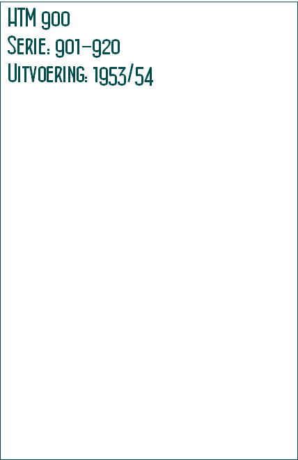 HTM 900
Serie: 901-920
Uitvoering: 1953/54